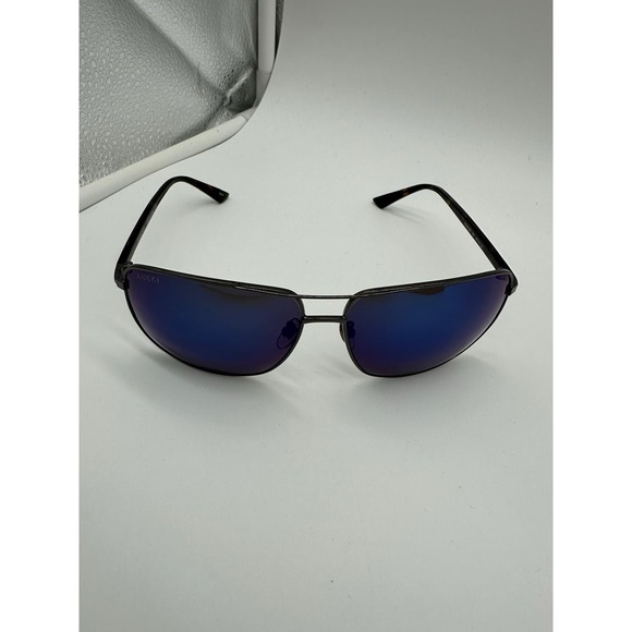 Gucci Other - Authentic Gucci GG0065SK 003 Aviator Sunglasses Blue Mirror - Made in Japan